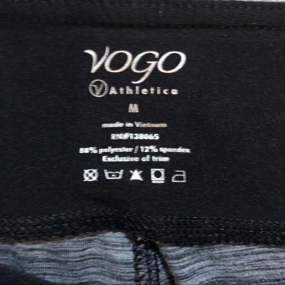 Vogo Grey/Blk Capri Leggings- Excellent Condition! - Picture 3 of 5